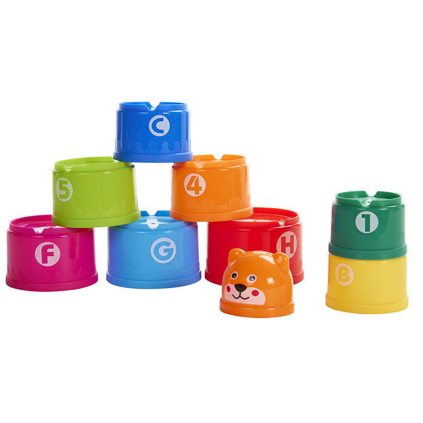 Lot de 9 tasses à empiler - Prémaman