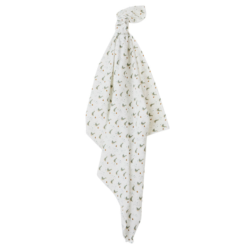 Lange imprimé oies 100 x 100 cm - Prémaman