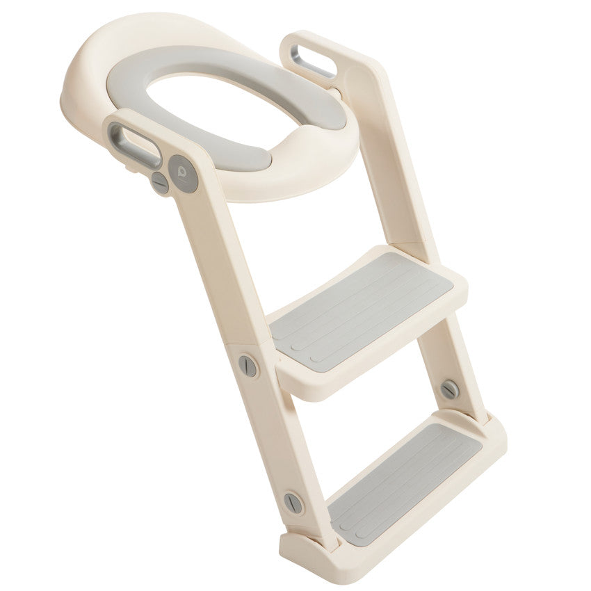 Réducteur de toilettes avec marches écru - Prémaman