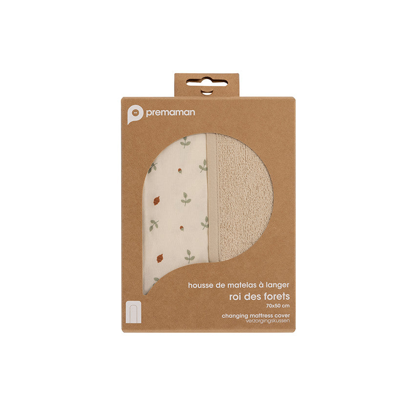 Pramac Beige Forest King Printed Changing Mat Cover