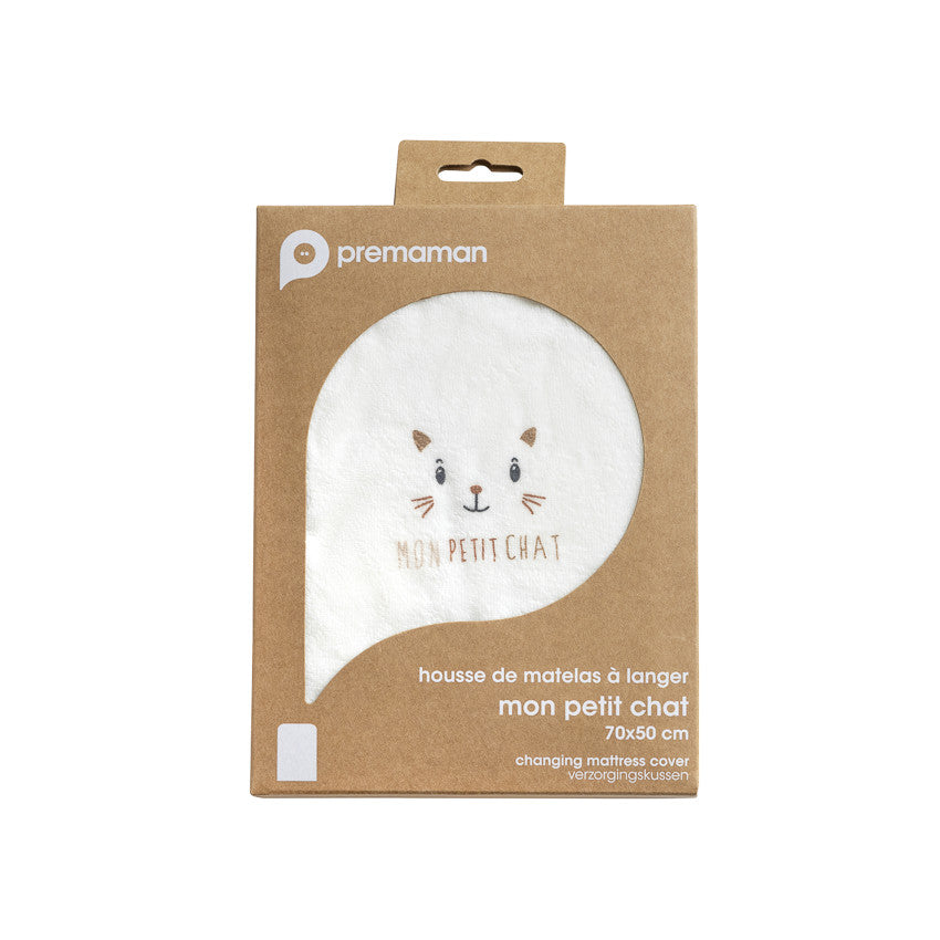 Housse de matelas à langer en éponge Mon Petit Chat - Prémaman
