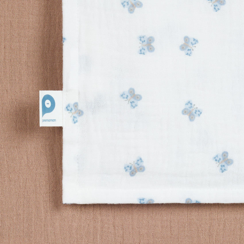 Lot de 3 lange en gaze de coton - Tiny Flowers - Prémaman