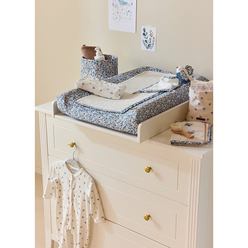 Terry Changing Mat Cover - Tiny Flowers - Prémaman