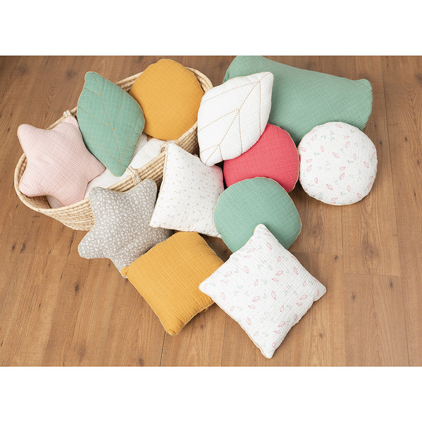 Coussin décoratif rond en tétra modulable en tour de lit ou de parc - Prémaman