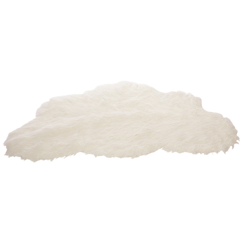 Tapis en fausse fourrure forme nuage 80x120 cm - Prémaman