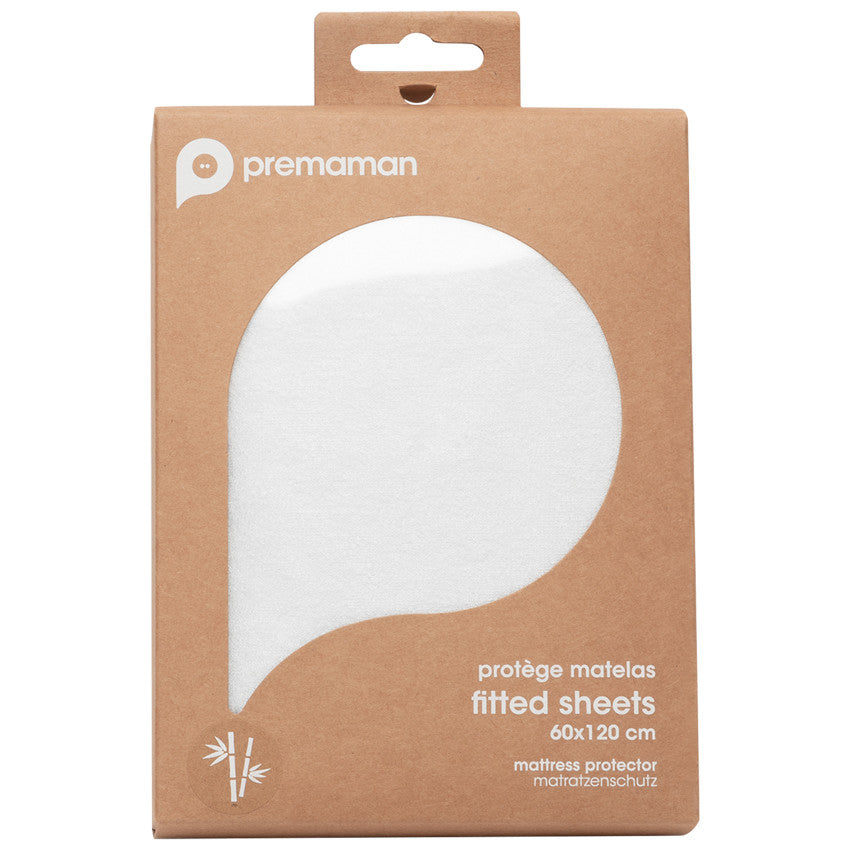 Terry towelling fitted cot sheet 60x120 cm - Prémaman