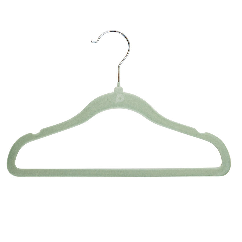 Lot de 6 cintres en velours vert - Prémaman