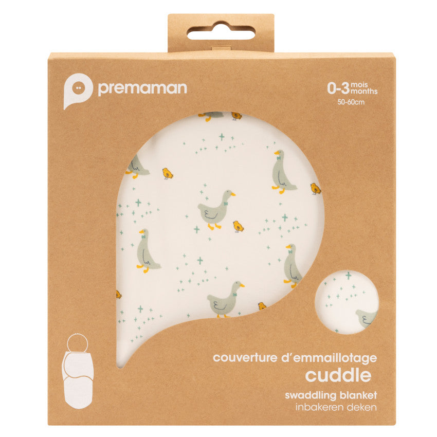 Couverture d'emmaillotage imprimé oies - Prémaman