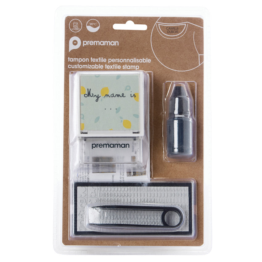 Tampon encreur textile personnalisable - Prémaman