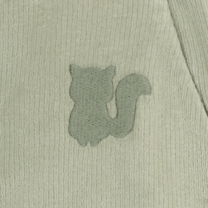 Squirrel green corduroy detachable sleeve sleep sack TOG 3.5 - Prémaman