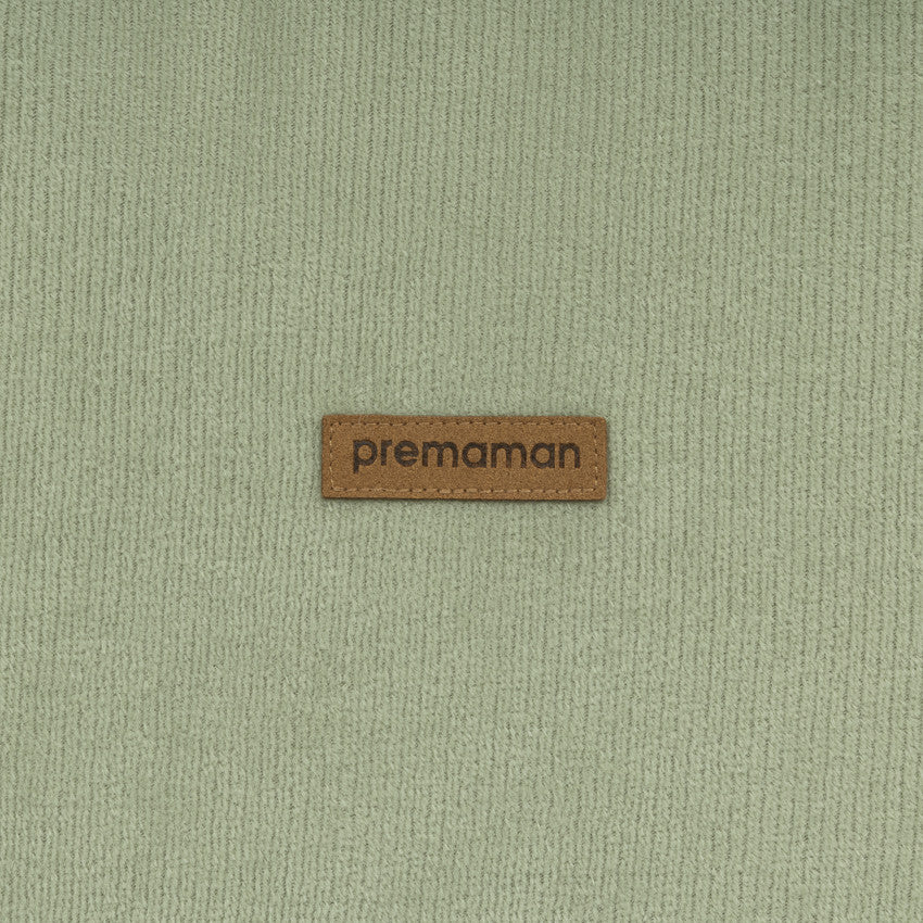 Sleeveless baby sleep sack T3 in green corduroy TOG 3.5 - Prémaman