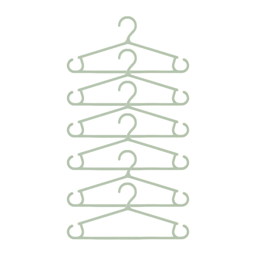 Set of 6 baby hangers - Green - Prémaman