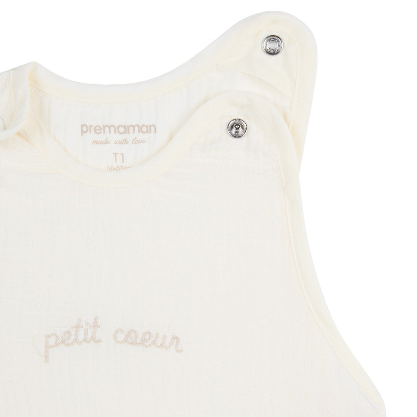 Set of 2 Sleeveless Sleep Bags TOG 0.5 Little Heart - Prémaman
