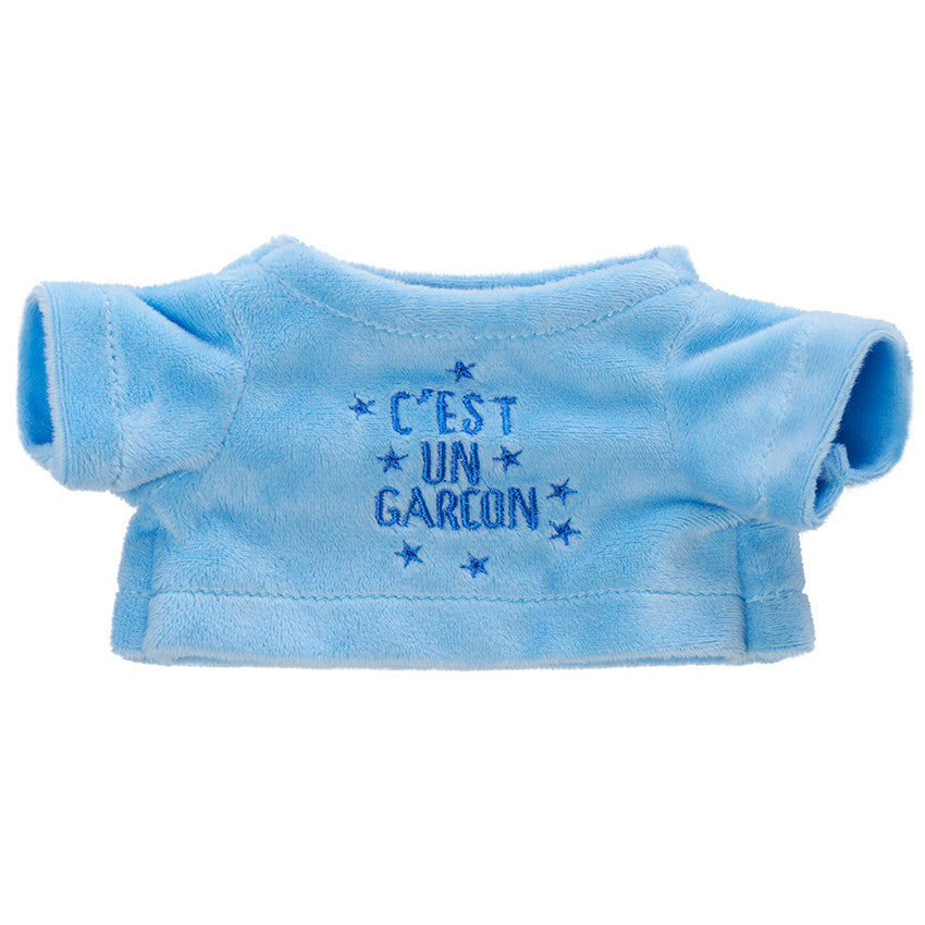 "It's a Boy" birth announcement outfit for plush toy - Prémaman