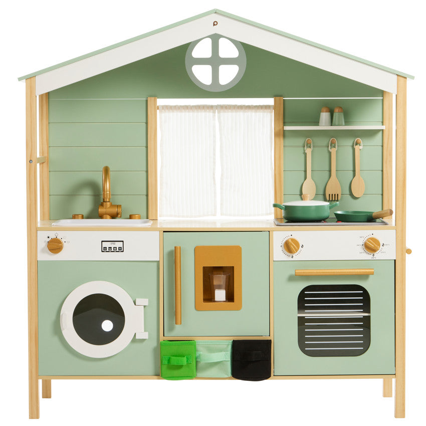 Cuisine tout équipée avec accessoires en bois - Prémaman