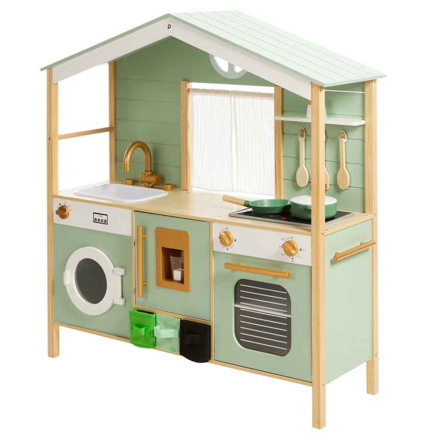 Cuisine tout équipée avec accessoires en bois - Prémaman
