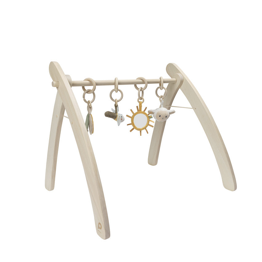 Arche d'éveil pliable en bois coloris naturel - Prémaman