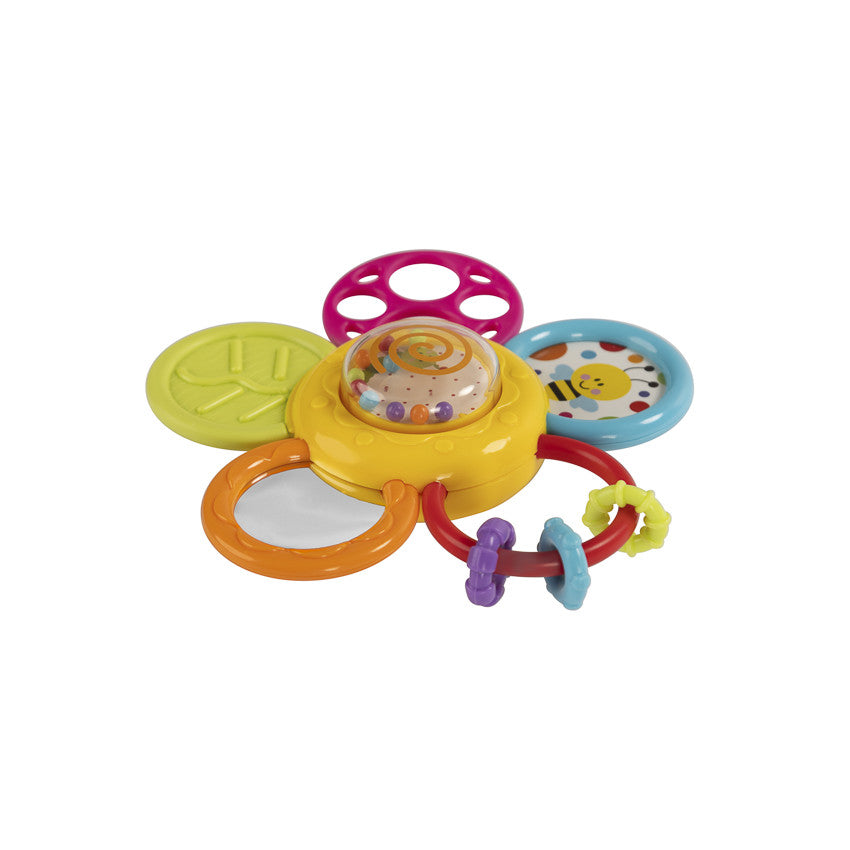 Flower-shaped rattle and teether - Maternity