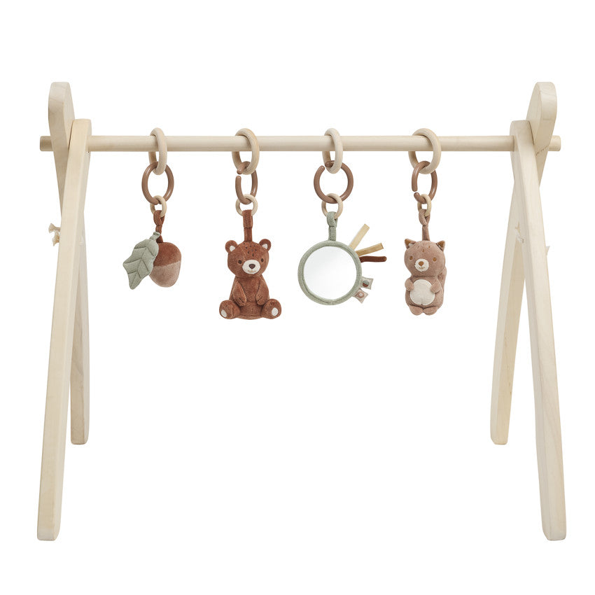 Set de 4 jouets à suspendre pour arche d'éveil Roi des Forêts - Prémaman