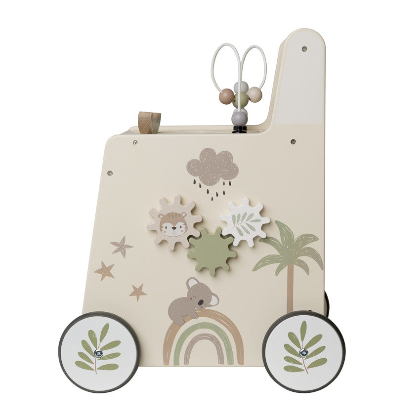Chariot de marche ludique en bois Little Savane - Prémaman