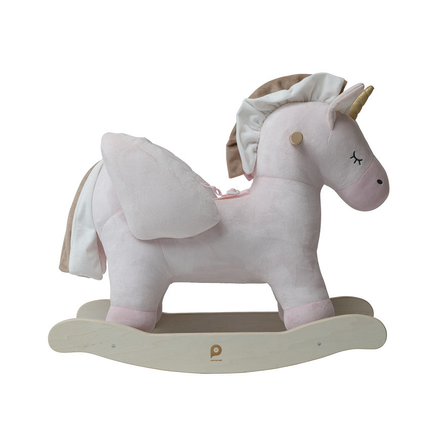 Licorne à bascule rose clair - Prémaman