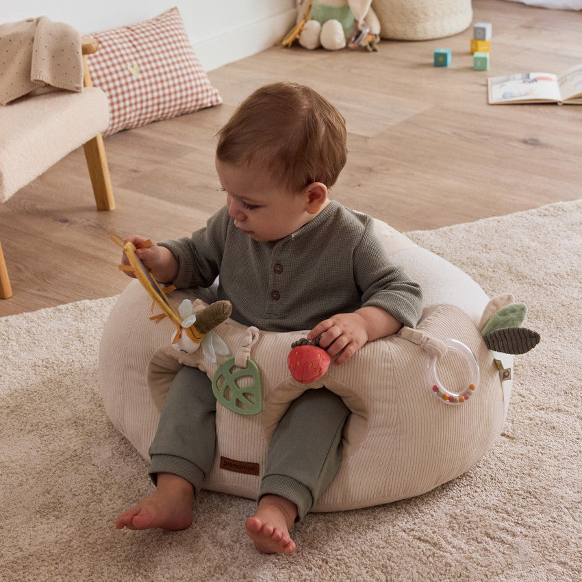 2-in-1 Play Cushion Farm Life Ecru - Prémaman