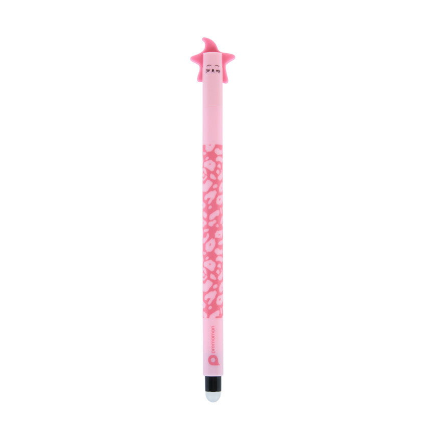 Stylo chat à encre gel effaçable - Prémaman