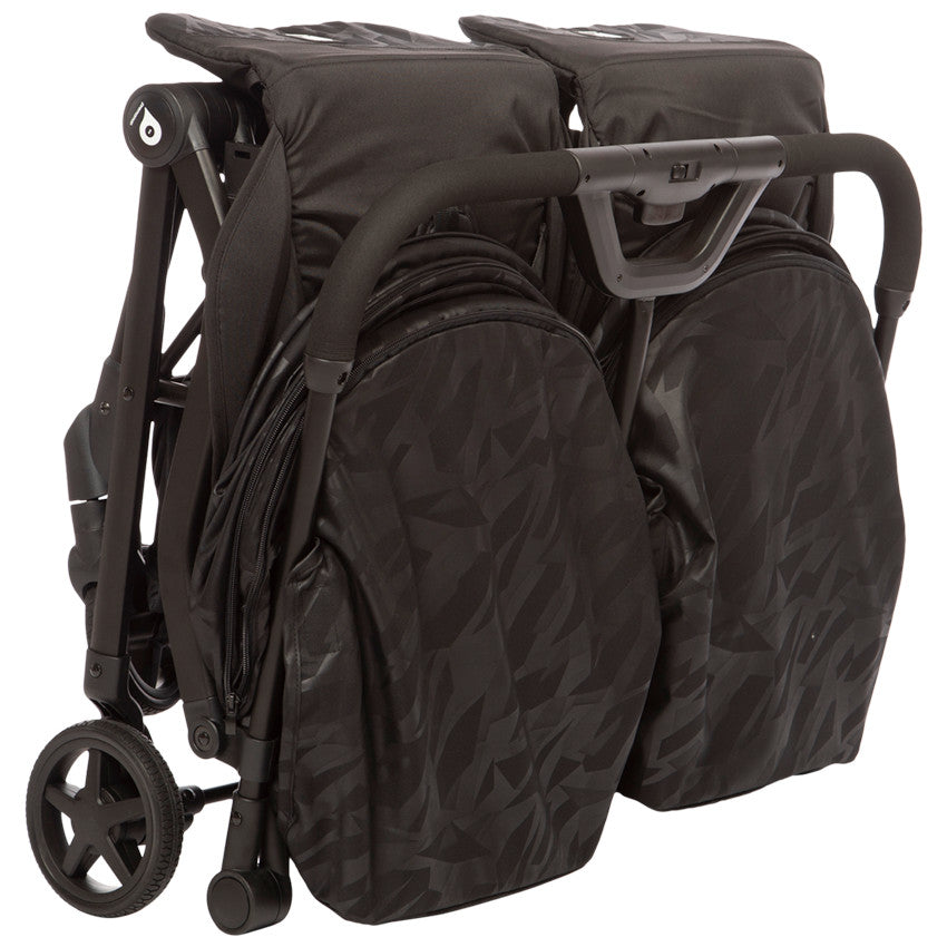 Poussette double premium Aria Twin - Noir - Prémaman