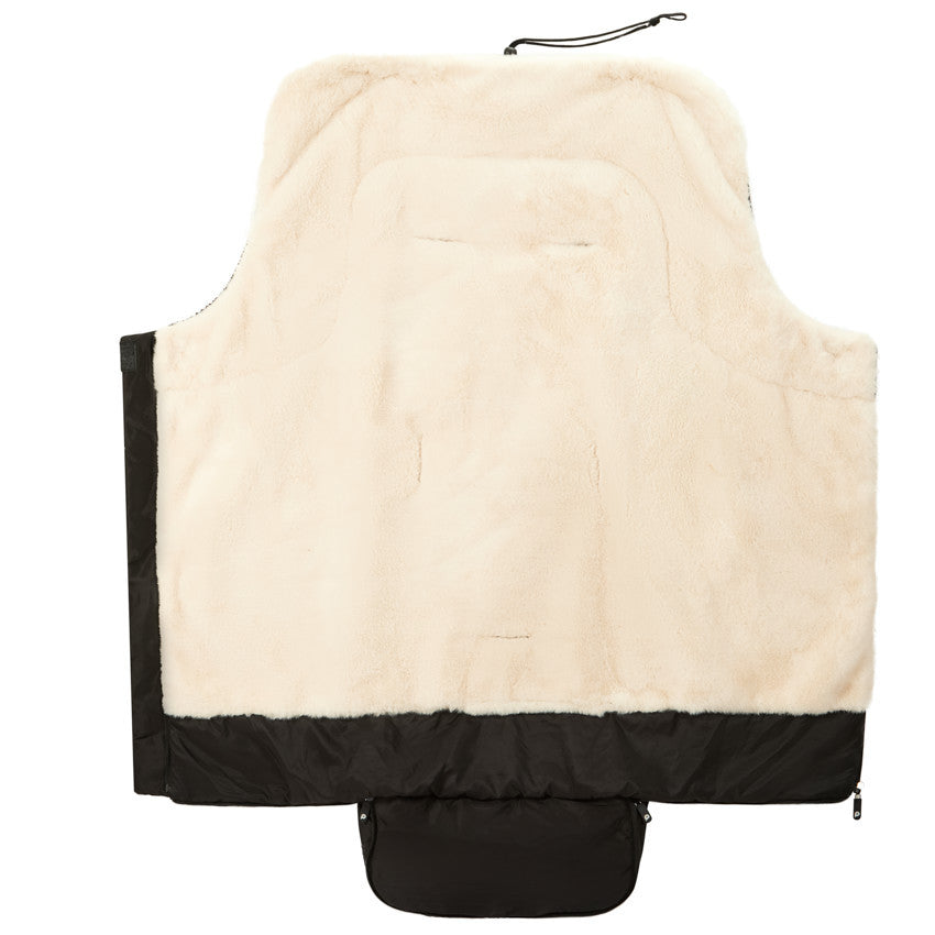Stroller Footmuff Black/Beige - Prémaman