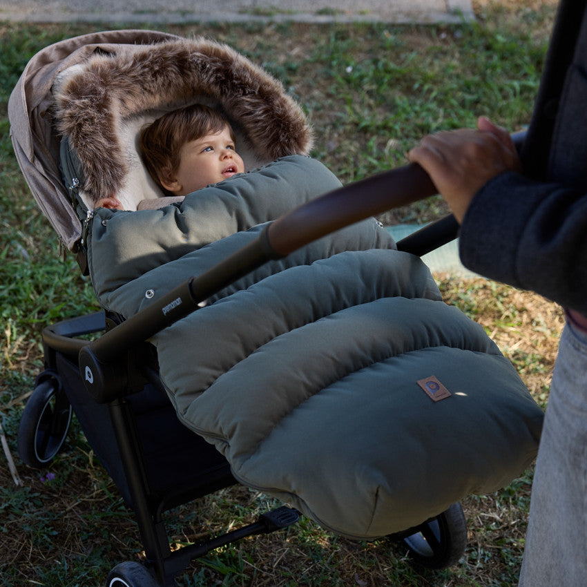 Nours Khaki Universal Waterproof Footmuff - Prémaman
