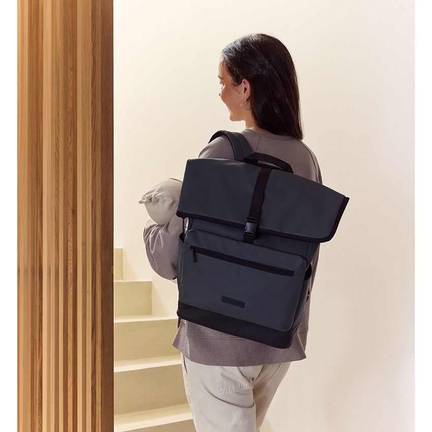 Boston Diaper Backpack + Changing Mat - Grey - Prémaman