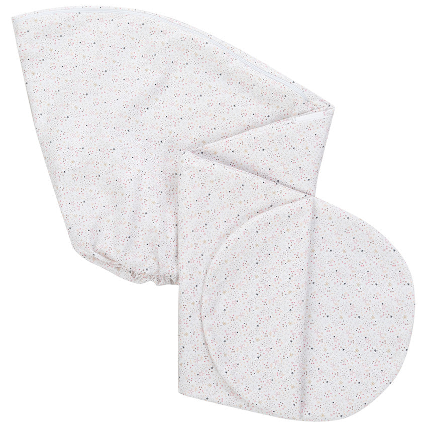 Housse coussin d'allaitement 190cm - Étoiles roses - Prémaman