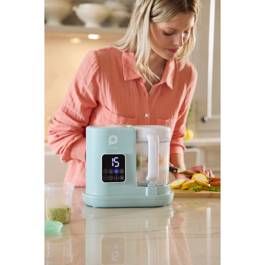 Robot de cuisine 3 en 1 avec écran digital Elio vert - Prémaman