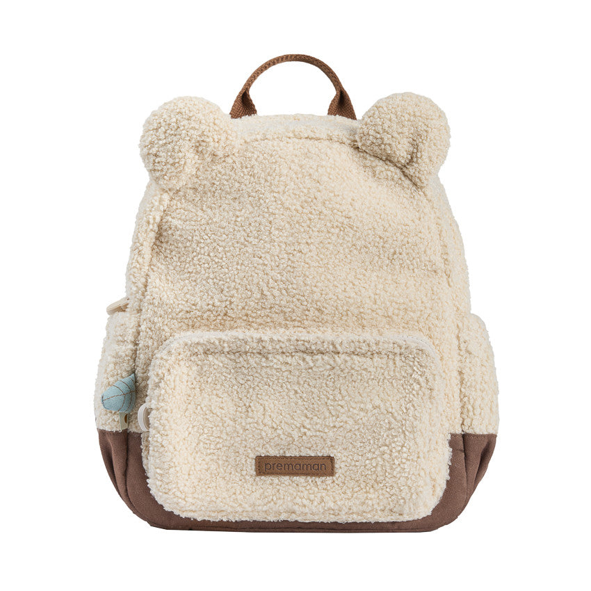 Sac à dos isotherme en bouclettes Roi des Forêts beige - Prémaman
