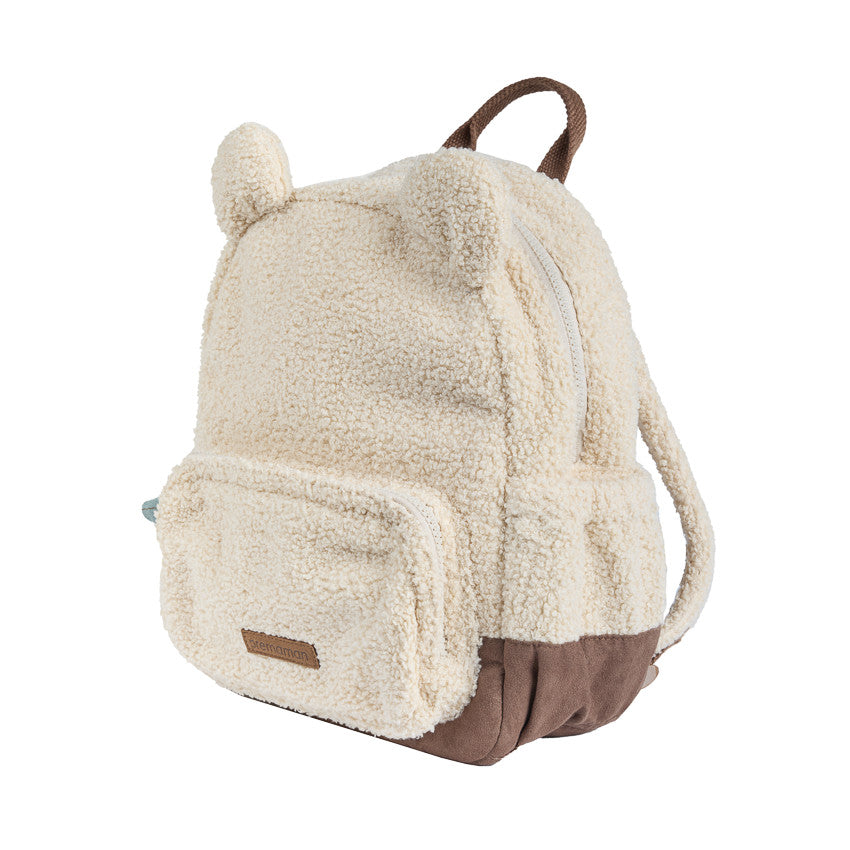 Insulated Backpack in Roi des Forêts Beige Bouclette - Prémaman