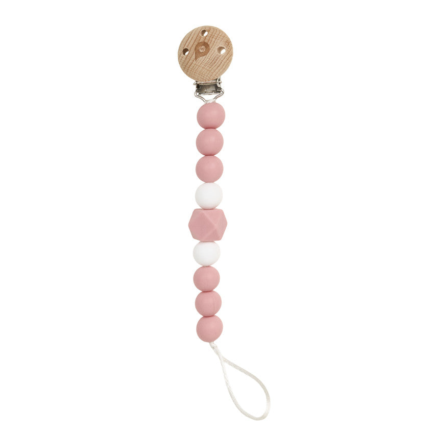 Attache sucette en silicone - Rose - Prémaman