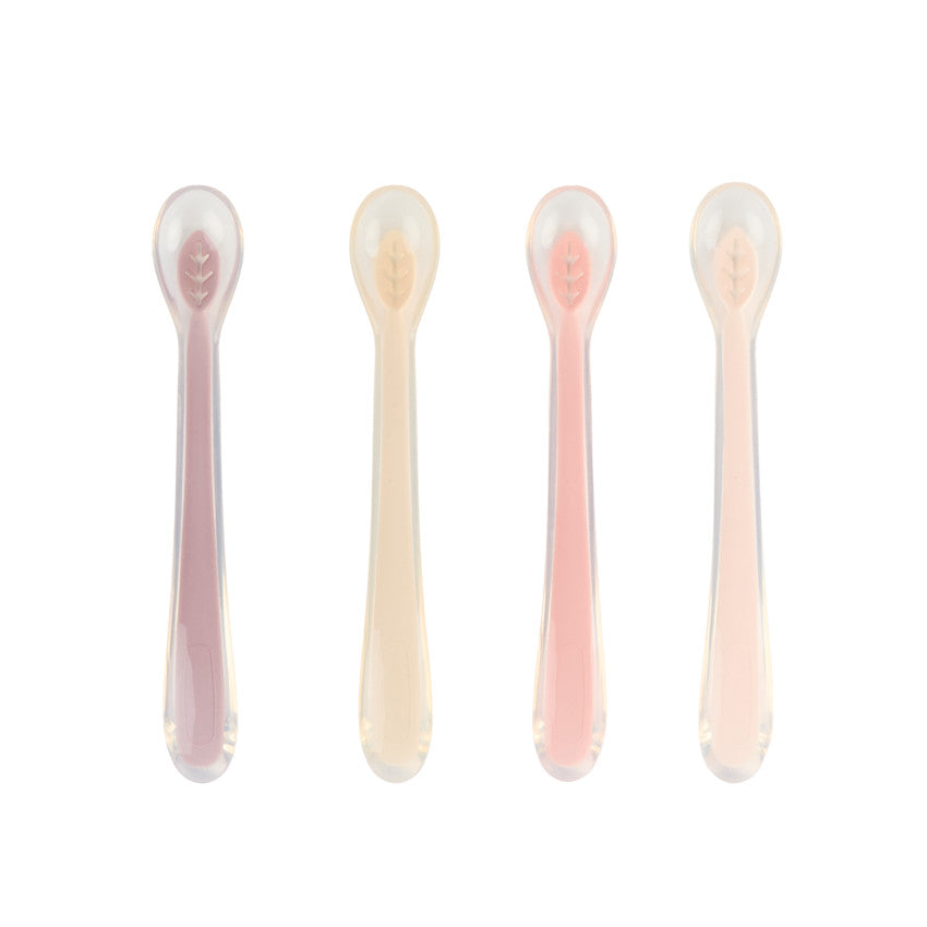 Set of 4 Miamix silicone spoons - pink - Premaman