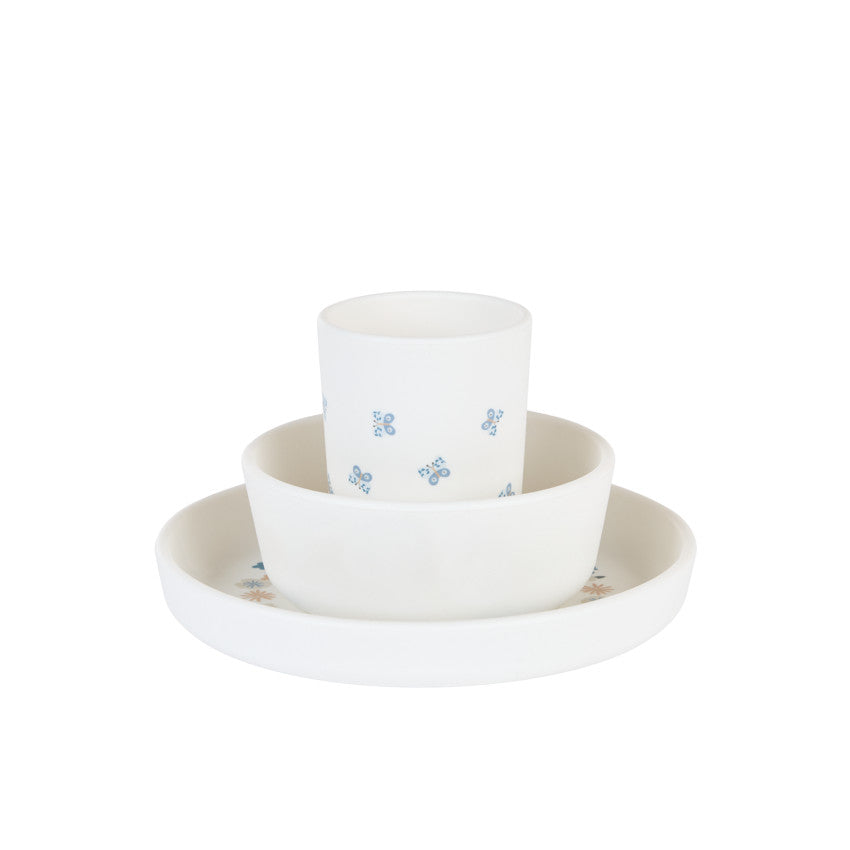 Coffret repas en silicone 5 pièces - Tiny Flowers - Prémaman
