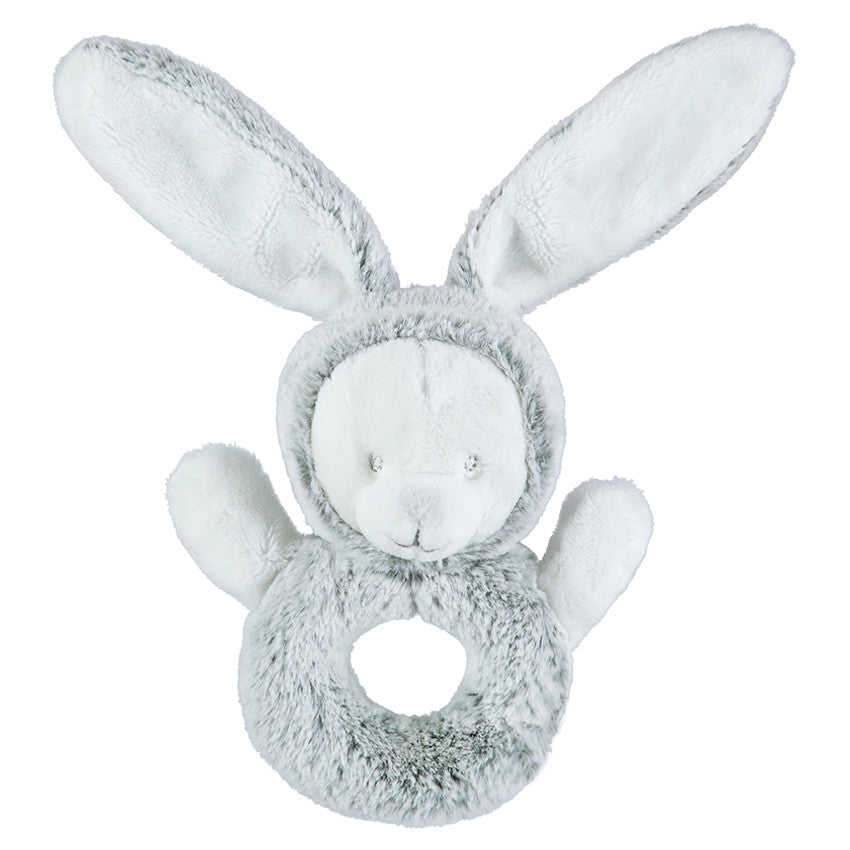 Hochet en sherpa forme lapin - Prémaman