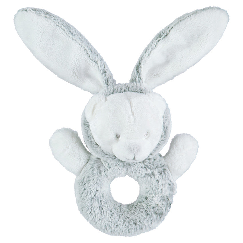 Hochet en sherpa forme lapin - Prémaman
