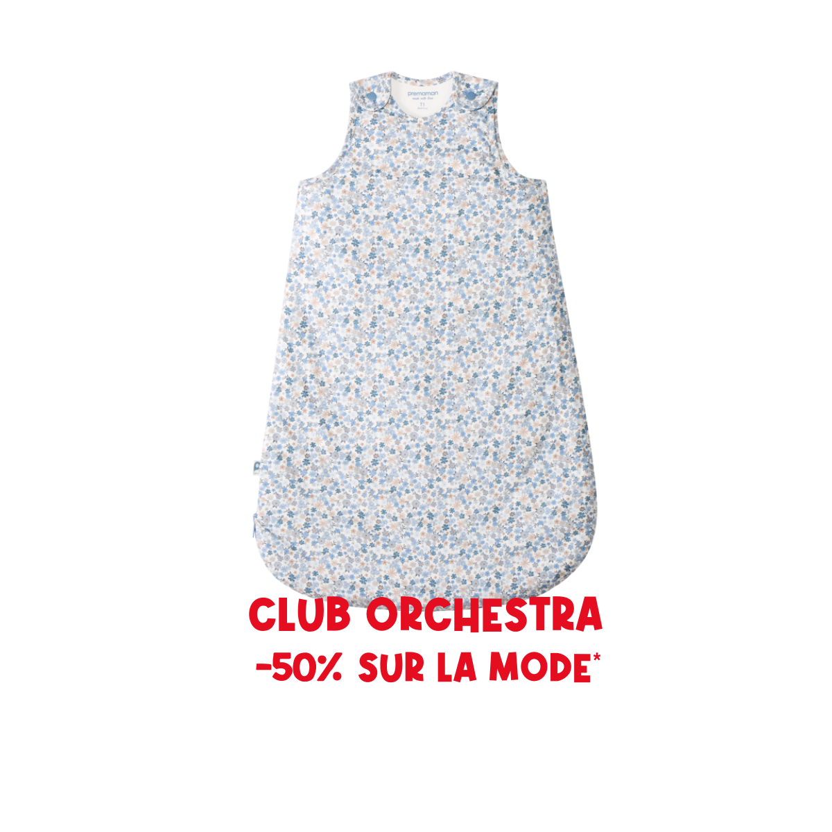 Gigoteuse sans manches TOG 2,5 - Tiny Flowers - Prémaman