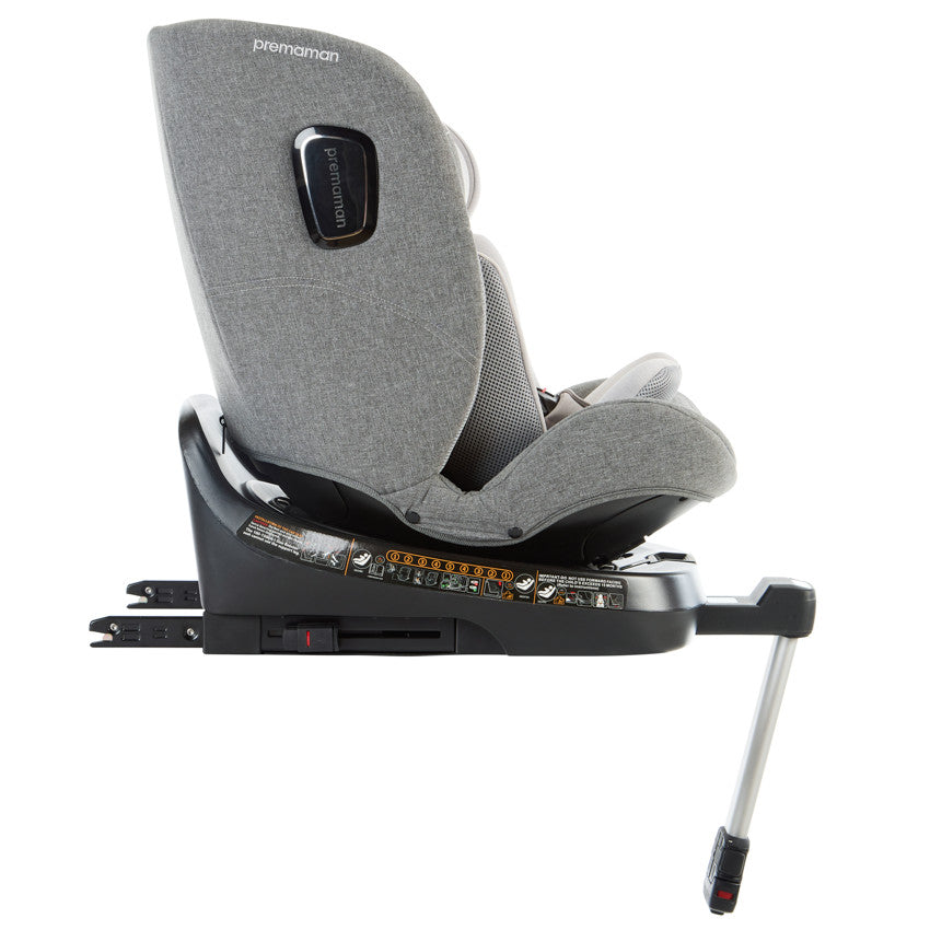 Siège-auto pivotant i-Size 40-150 cm P4One Xelium gris - Prémaman
