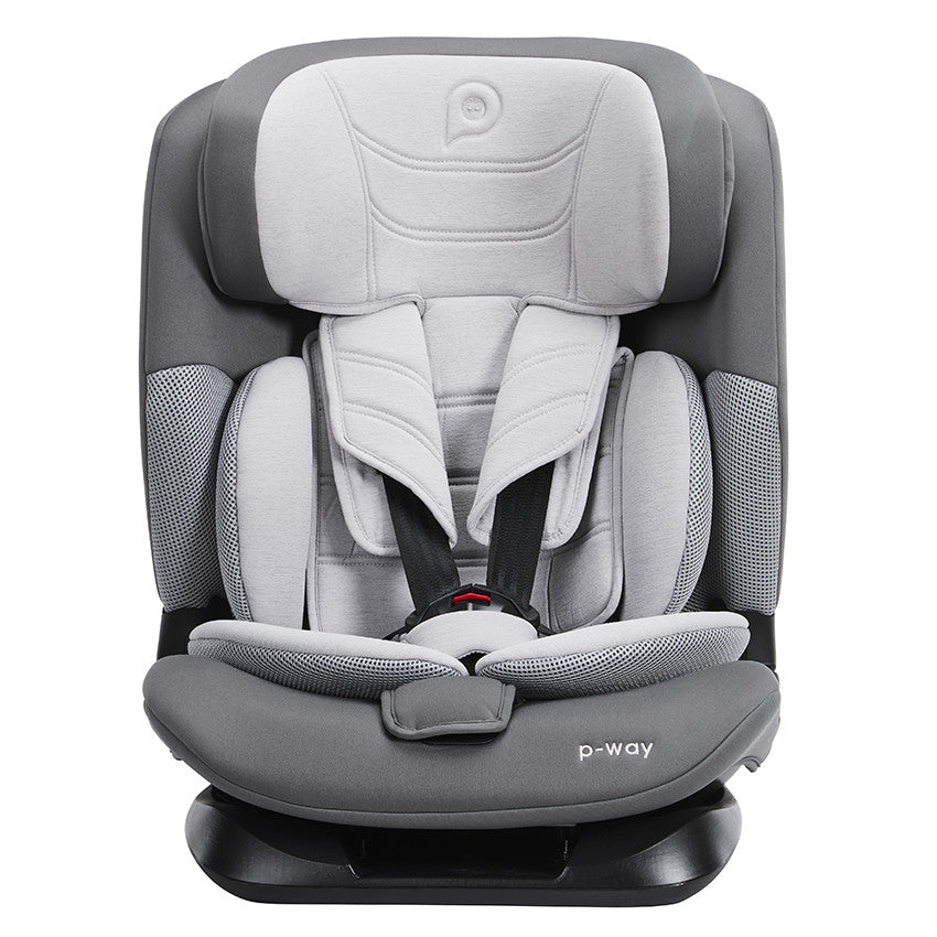 Siège-auto Isofix et i-Size 76-150 cm P-Way gris - Prémaman