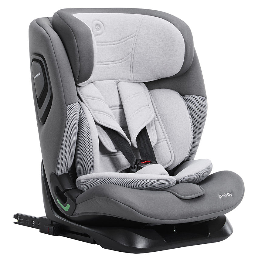 Siège-auto Isofix et i-Size 76-150 cm P-Way gris - Prémaman