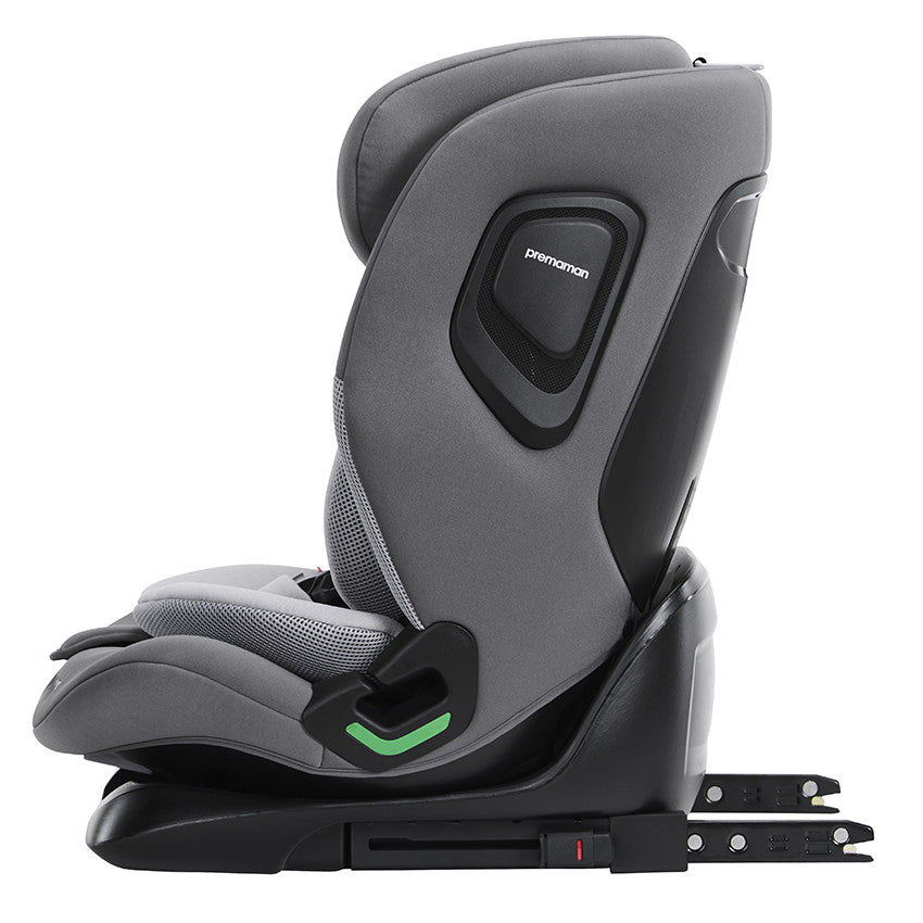 Siège-auto Isofix et i-Size 76-150 cm P-Way gris - Prémaman