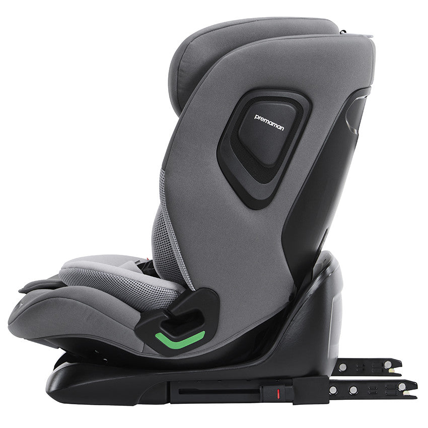 Siège-auto Isofix et i-Size 76-150 cm P-Way gris - Prémaman