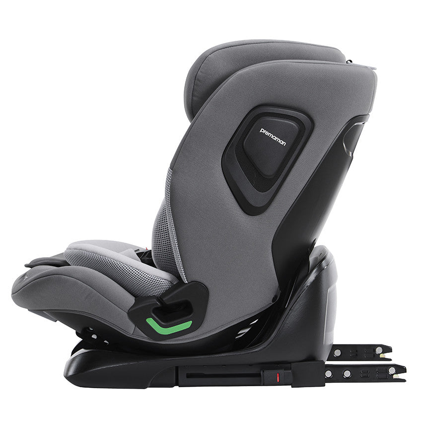 Siège-auto Isofix et i-Size 76-150 cm P-Way gris - Prémaman