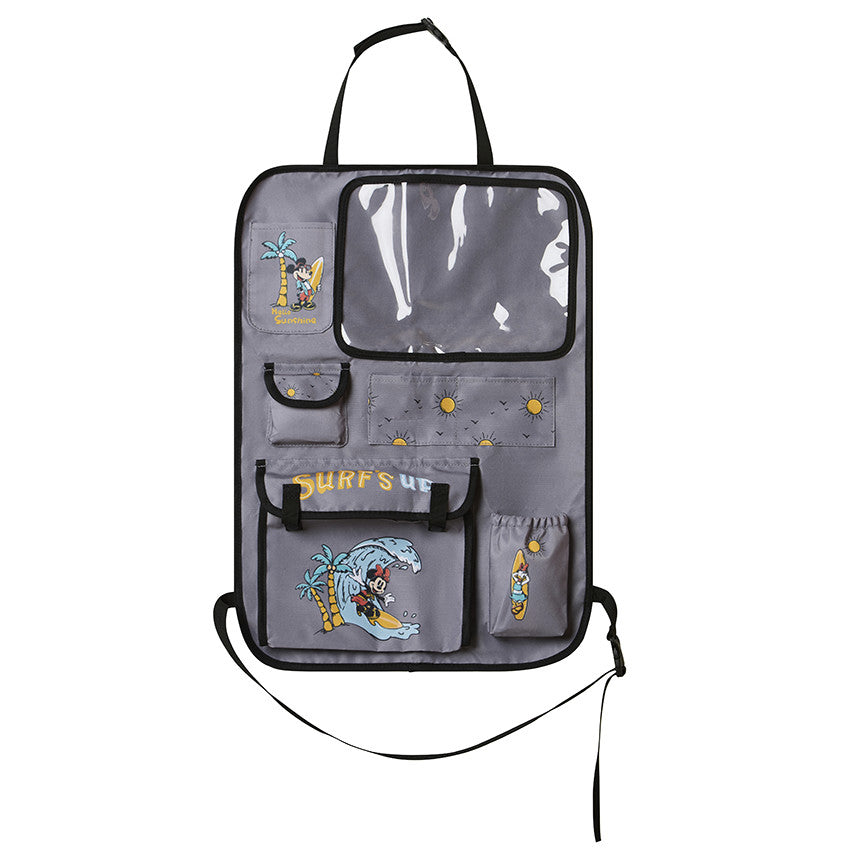 Organiseur de voiture Mickey &amp; Minnie Disney gris - Prémaman