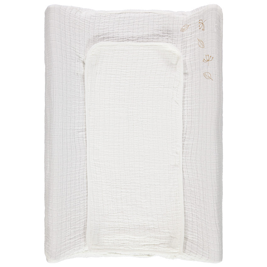 Housse de matelas à langer en gaze de coton Natural cocoon - Prémaman