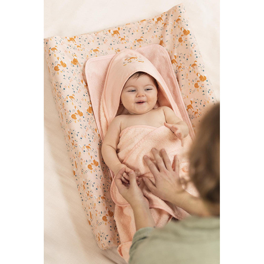 Cape de bain et gant de toilette Forêt enchantée - Prémaman